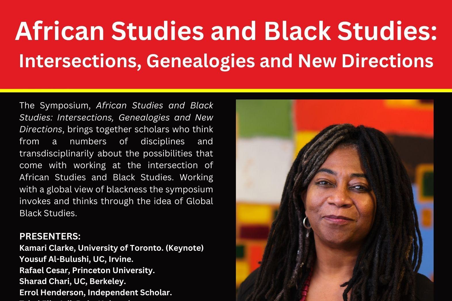 poster for event with event title and photo of keynote speaker, an Black woman